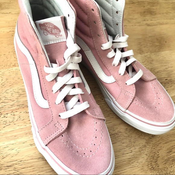 rose vans high tops